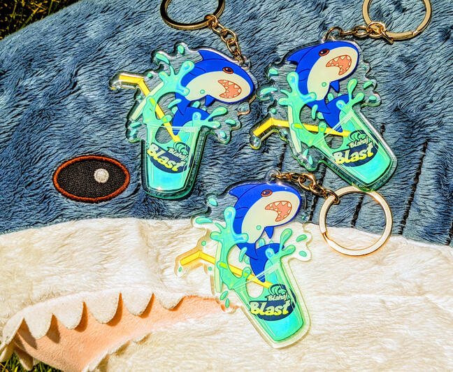 Blahaj Blast Keychains