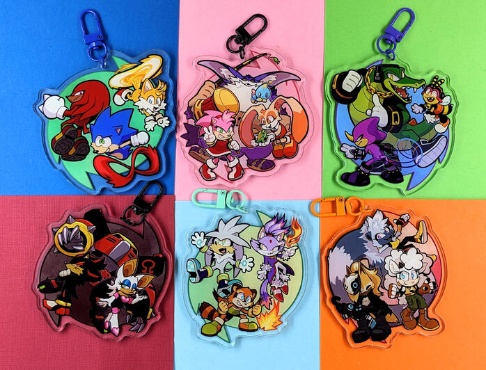 Sonic Teams Keychains