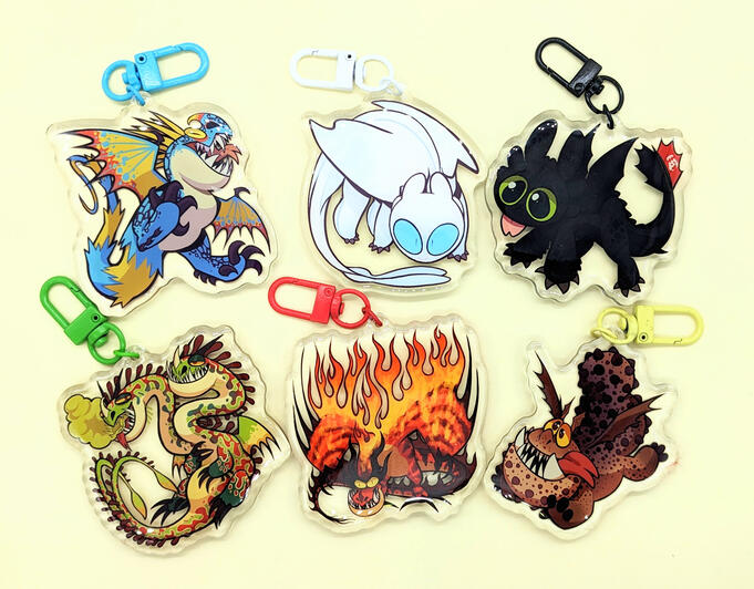 How to Train Your Dragon Keychains