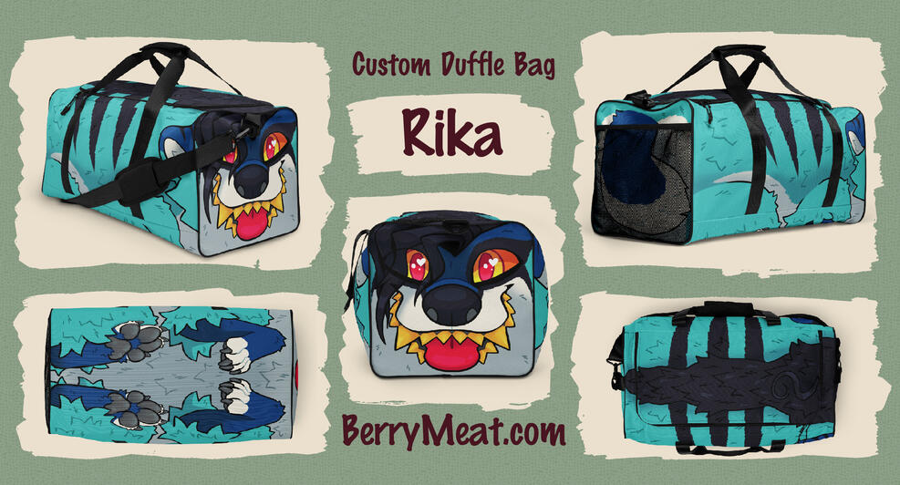 Rika Duffle Bag Mockup
