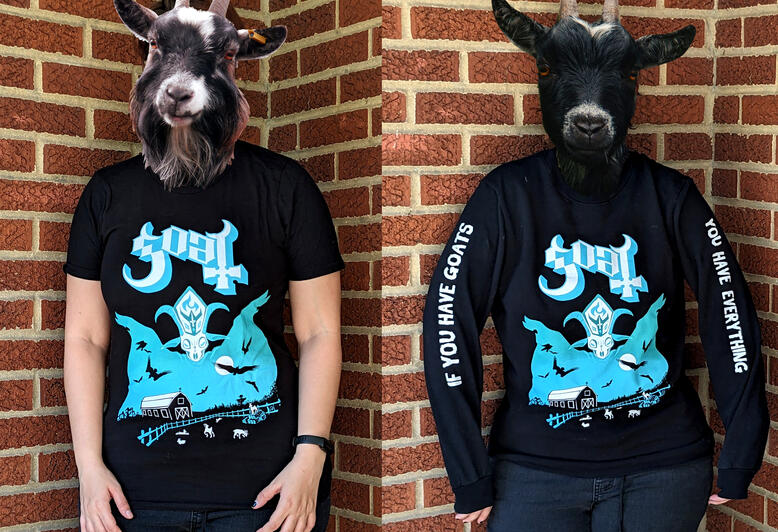 Ghost Goat T-shirt and Sweatshirt