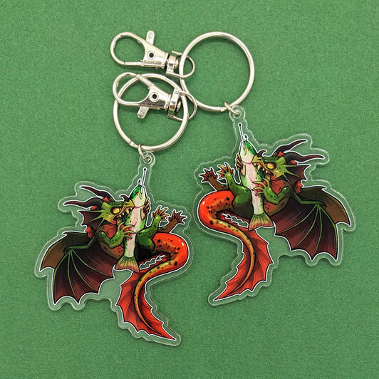Hungry Dragon Keychain