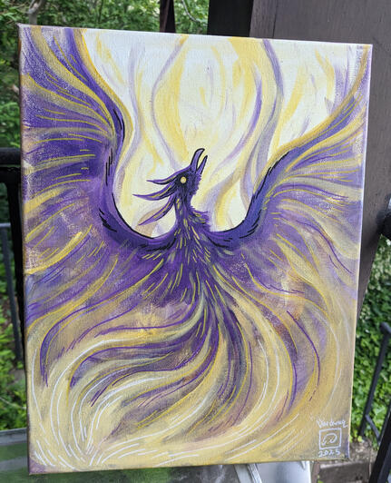 Non Binary Phoenix Painting