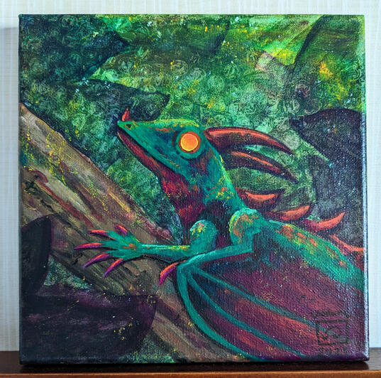 Forest Dragon Painting