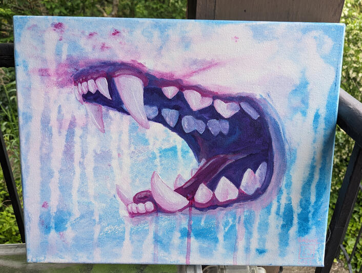 Bite Me Painting