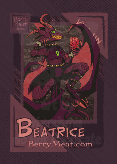 Beatrice Villain Trading Card